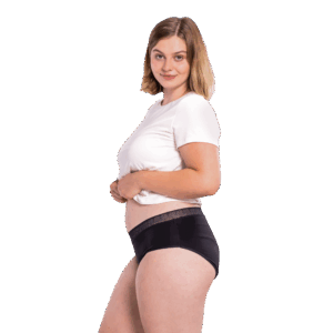 ENNA BRAGA MENSTRUAL HIPSTER NOCHE 1 UNIDAD TALLA M FLUJO ABUNDANTE COLOR NEGRO