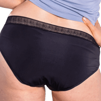 ENNA BRAGA MENSTRUAL HIPSTER NOCHE 1 UNIDAD TALLA M FLUJO ABUNDANTE COLOR NEGRO