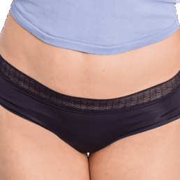 ENNA BRAGA MENSTRUAL HIPSTER NOCHE 1 UNIDAD TALLA L FLUJO ABUNDANTE COLOR NEGRO