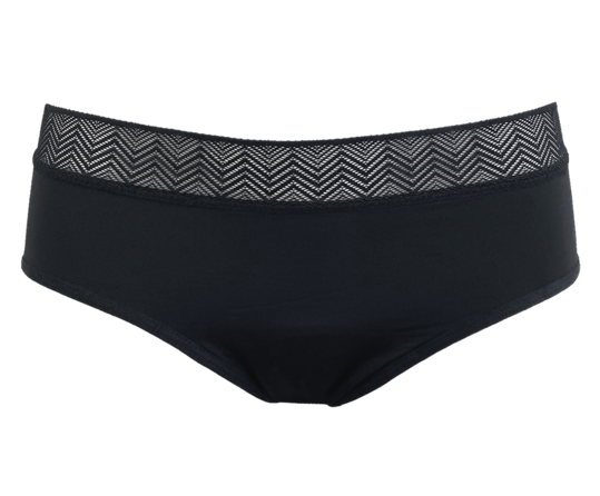 ENNA BRAGA MENSTRUAL HIPSTER NOCHE 1 UNIDAD TALLA L FLUJO ABUNDANTE COLOR NEGRO