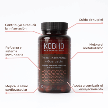 KOBHO TRANS RESVERATROL + QUERCETIN 60 CAPSULAS