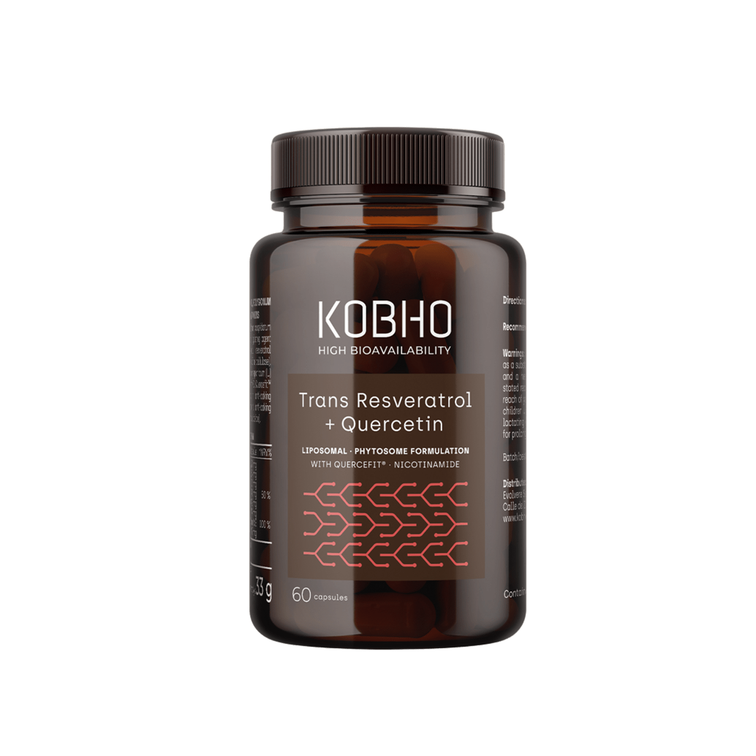 KOBHO TRANS RESVERATROL + QUERCETIN 60 CAPSULAS