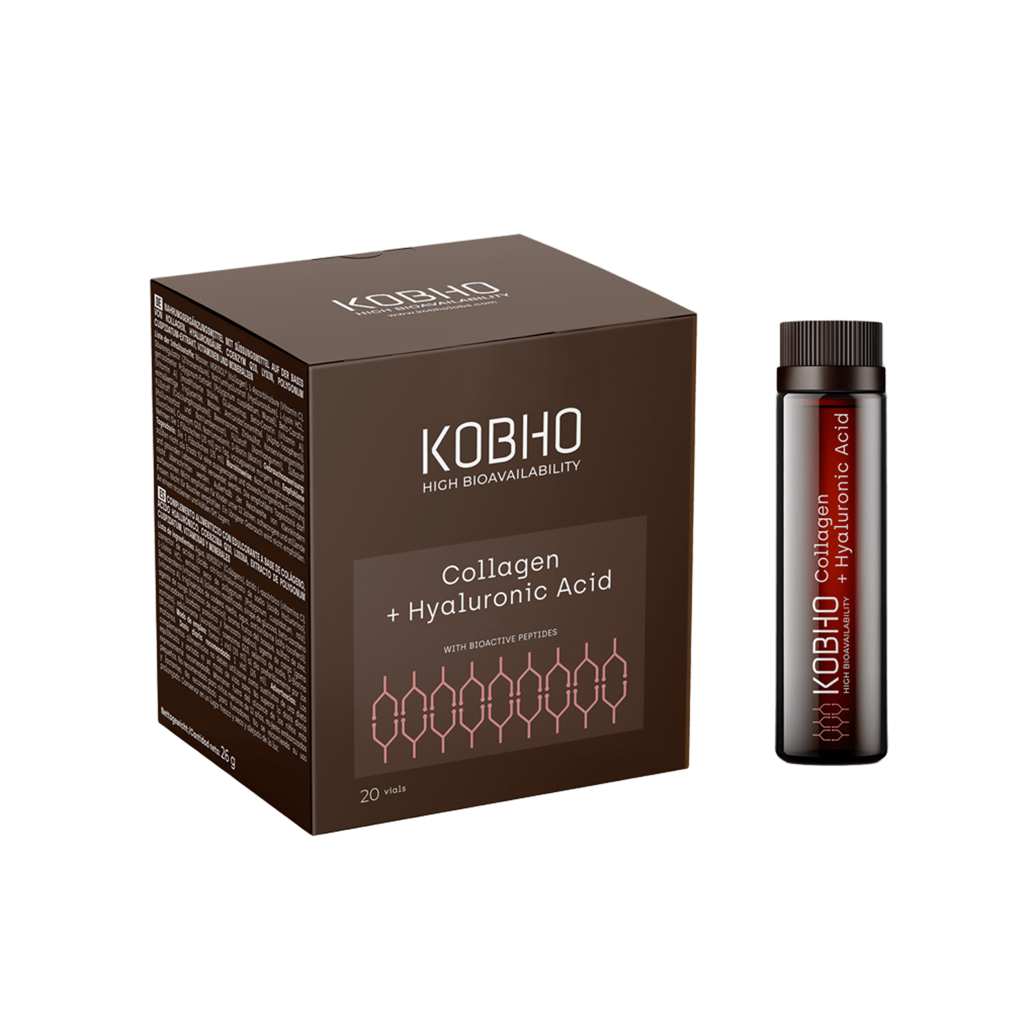 KOBHO COLLAGEN + HYALURONIC ACID 20 VIALES