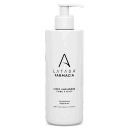 LECHE LIMPIADORA CARA Y OJOS GLUCOSIDOS VEGETALES 3 EN 1 FARMACIA LATASA 400ML