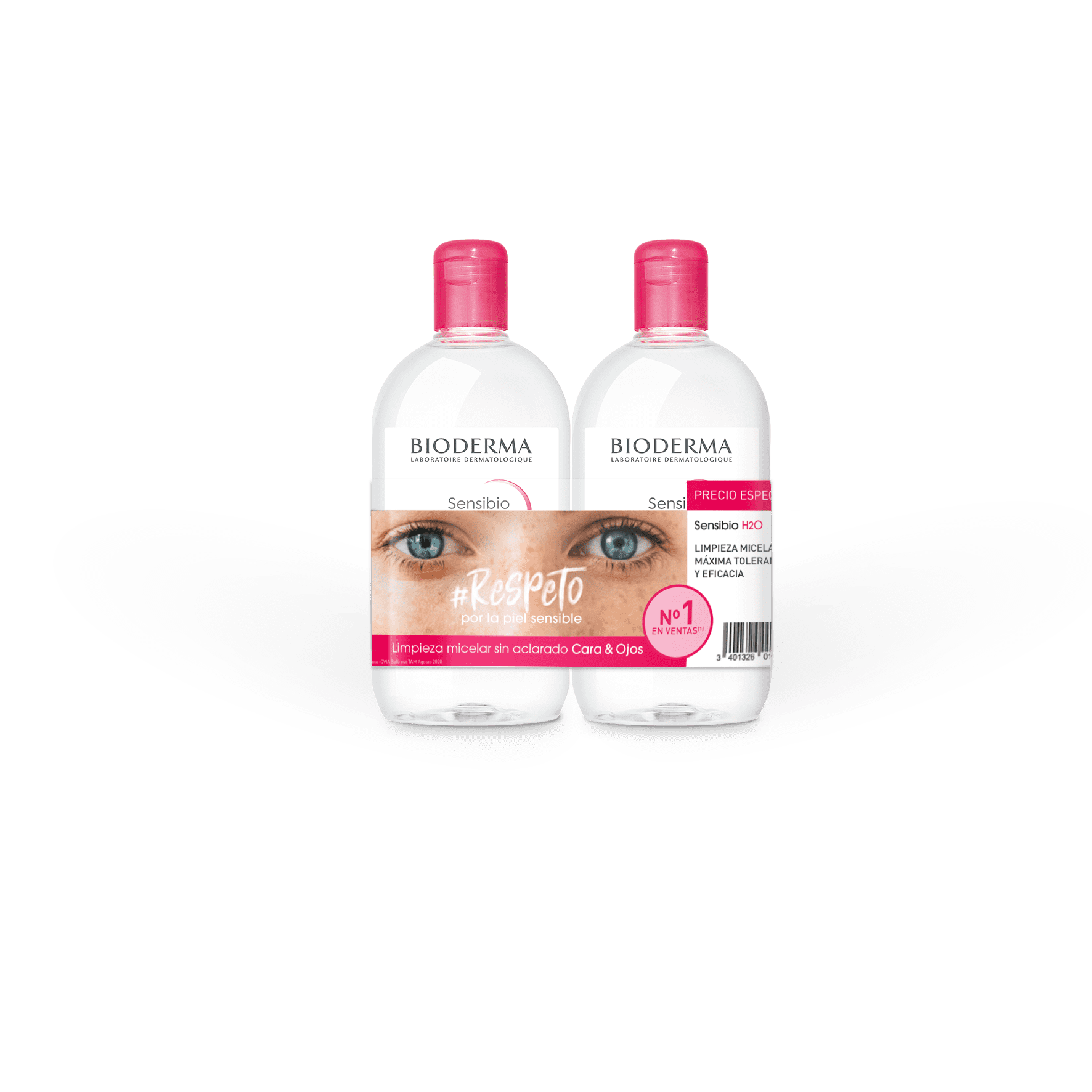 BIODERMA SENSIBIO H2O 500ML DUPLO