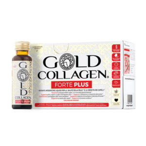 GOLD COLLAGEN FORTE PLUS 10 FRASCOS 50 ML SABOR MELOCOTON Y LICHI