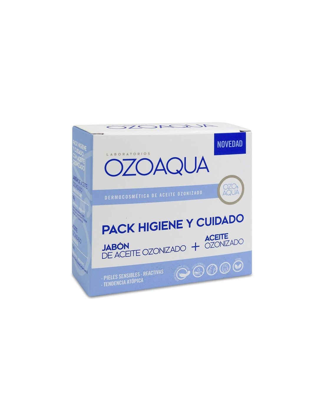 OZOAQUA PACK HIGIENE Y CUIDADO 15 ML ACEITE + 100 G JABON PASTILLA