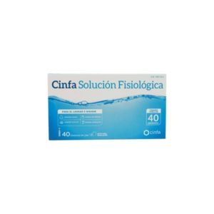 CINFA SOLUCION FISIOLOGICA MONODOSIS 5 ML 40 U