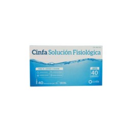 CINFA SOLUCION FISIOLOGICA MONODOSIS 5 ML 40 U