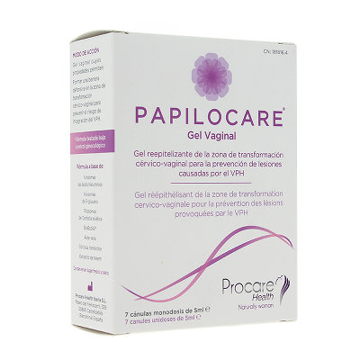 PAPILOCARE GEL VAGINAL 7 CANULAS 5 ML