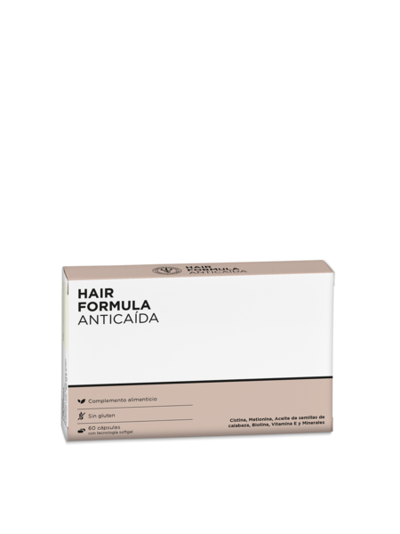 HAIR FÓRMULA ANTICAIDA 60 CAPSULAS Cabello fuerte y cuidado desde dentro